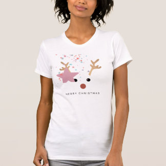 Camiseta T-Shir Natal de Rebelde Whimsical Moderno Feriado