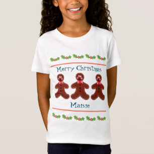 Camiseta T-Shir Personalizado De Pão-De-Pão-De-Natal Gelado
