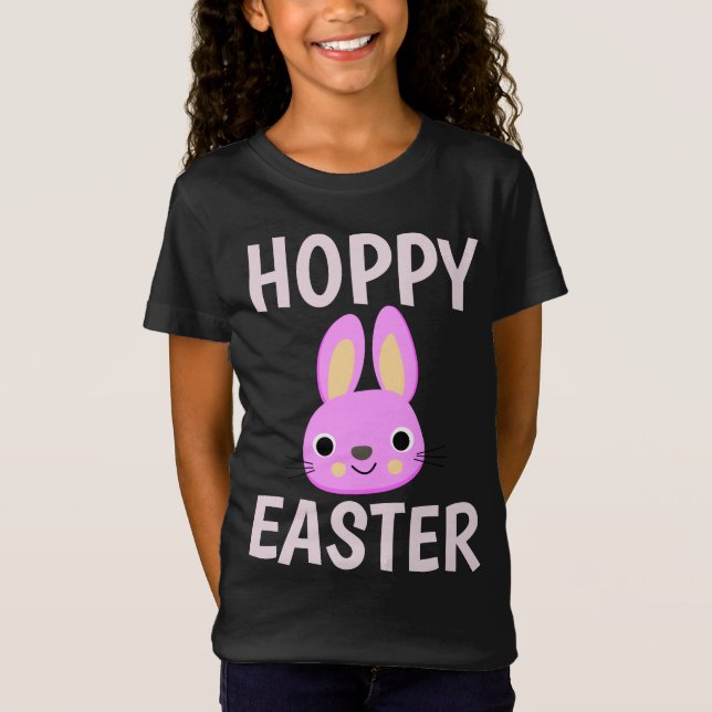 CAMISETA T-SHIRS DE PÁSCOAS DE PINK BUNNY (Frente)