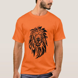 Camiseta T-Shirt 002 - Leão - Laranja