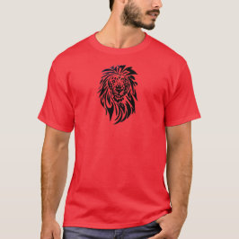 Camiseta T-Shirt 007 - Leão - Vermelho