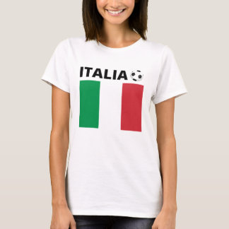 Camiseta T-shirt 100% coton, doux, drapeau italia