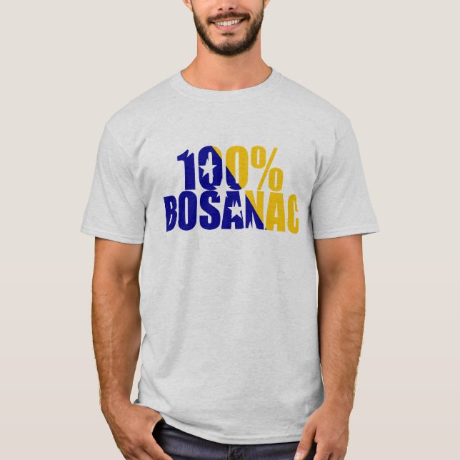 Camiseta T-shirt 100% de Bosanac (todas as cores) (Frente)