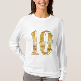 Camiseta t-shirt 10 impressa