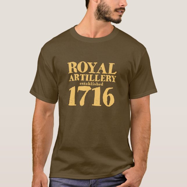 Camiseta T-shirt 1716 real da artilharia (Frente)