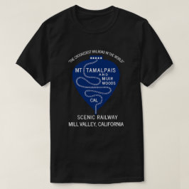 Camiseta T-Shirt 1911 Crookedest Railroad Mt Tamalpais