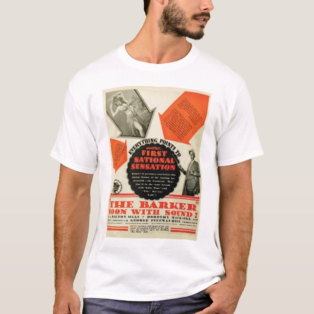 Camiseta T-shirt 1928 do cartaz cinematográfico dos (Frente)