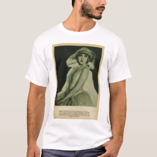 Camiseta T-shirt 1929 do retrato do vintage do Lombard da