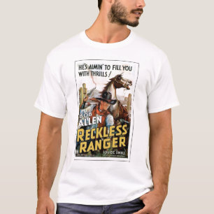 Camiseta T-shirt 1937 imprudente do cartaz cinematográfico