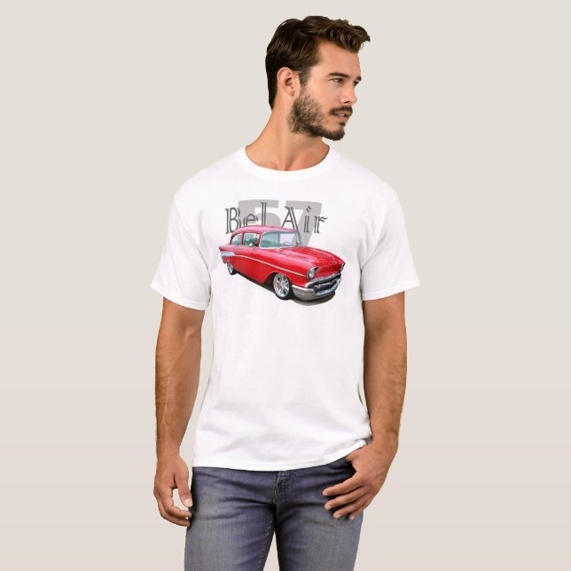 Camiseta T-shirt 1957 de Chevrolet (Frente Completa)