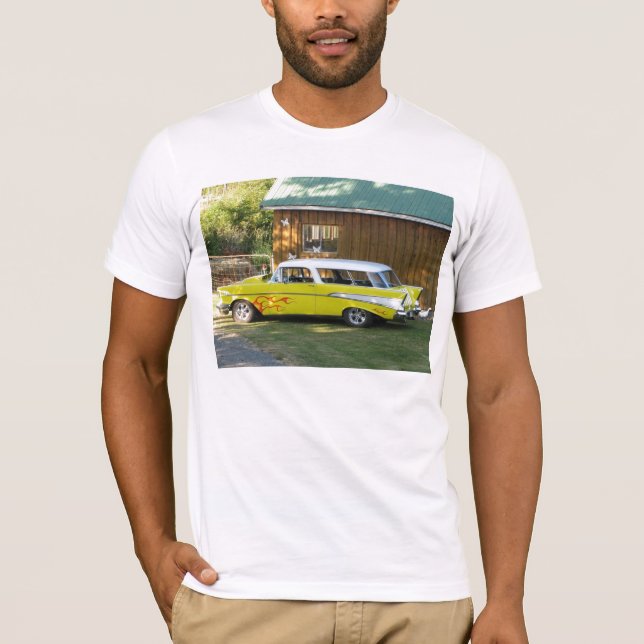 Camiseta T-shirt 1957 do nómada de Chevy (Frente)