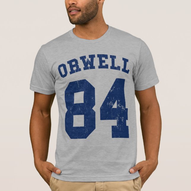 Camiseta T-shirt 1984 do jérsei de George Orwell (Frente)