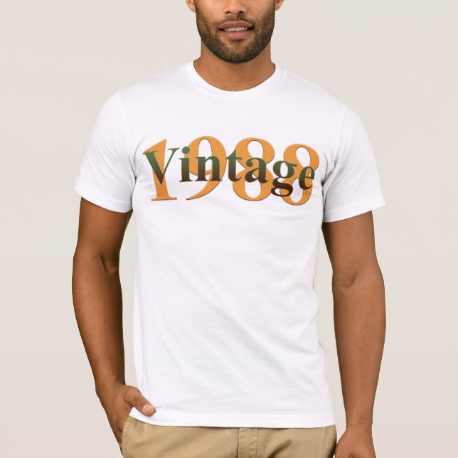 Camiseta T-shirt 1988 do vintage (Frente)