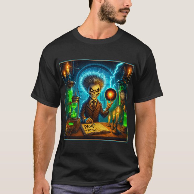 CAMISETA T-SHIRT #1, CIENTISTA LOUCO, NA COLEÇÃO SÉRIE (Frente)