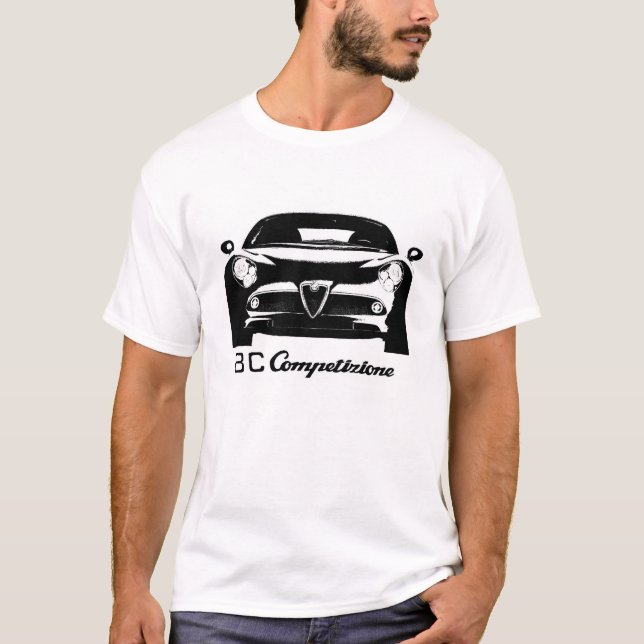 Camiseta T-shirt #1 de Alfa Romeo 8C Competizione (Frente)