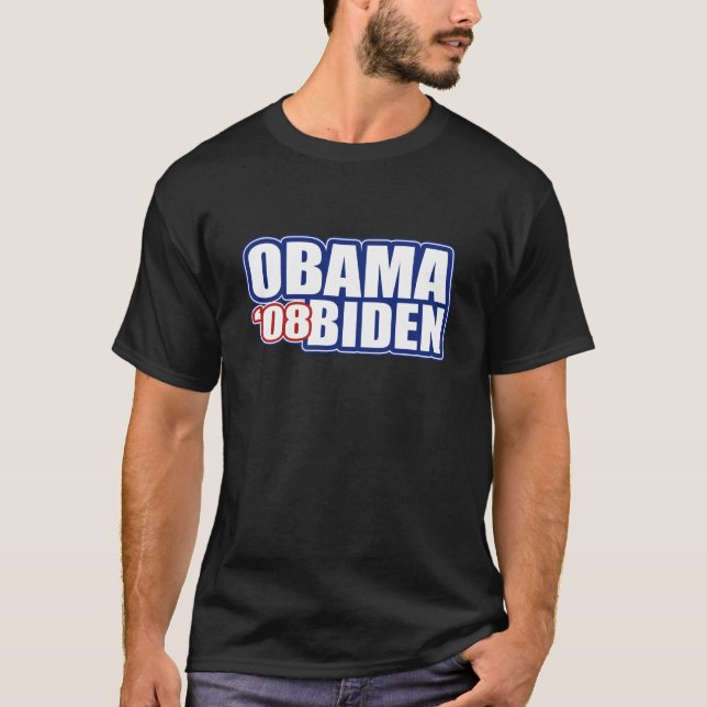 Camiseta T-shirt 2008 de Barack Obama Joe Biden (Frente)