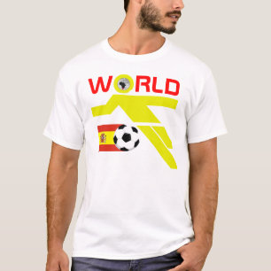 Camiseta T-shirt 2010 da espanha do campeonato do mundo