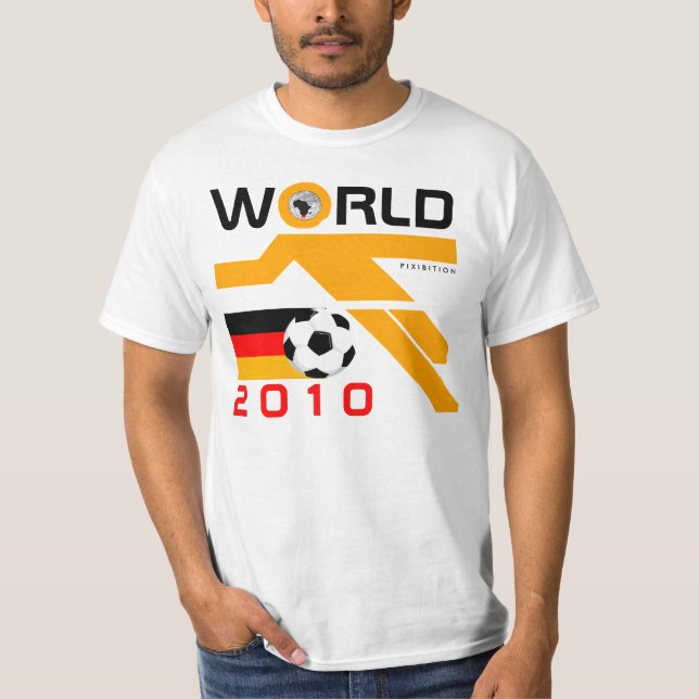 Camiseta T-shirt 2010 de Alemanha do campeonato do mundo (Frente)