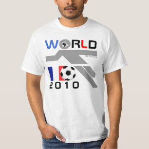 Camiseta T-shirt 2010 de France do campeonato do mundo