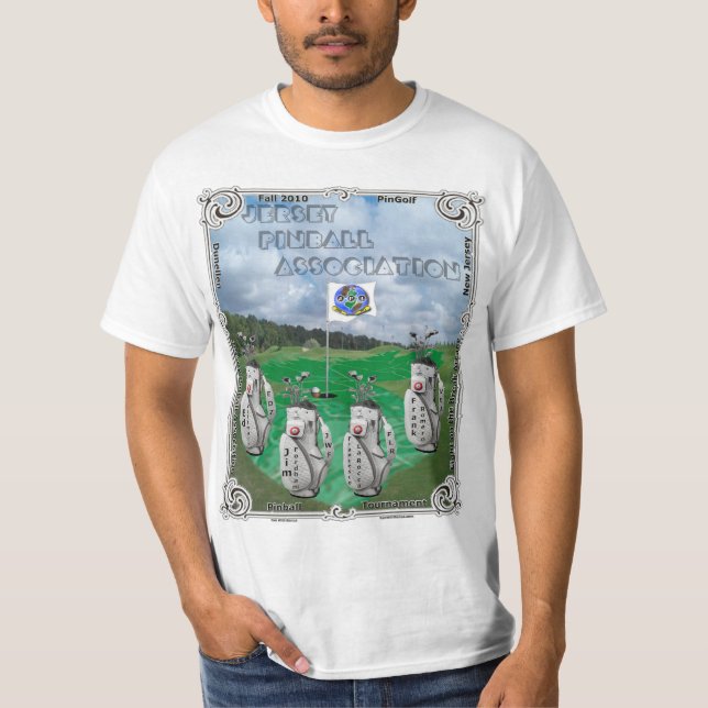 Camiseta T-shirt 2010 do competiam da queda de JPA PinGolf (Frente)