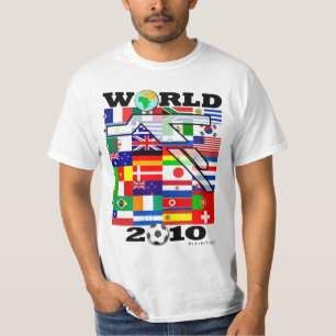Camiseta T-shirt 2010 do futebol do globo do campeonato do