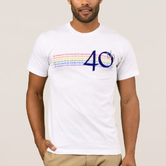 Camiseta T-shirt 2010 do orgulho de San Francisco