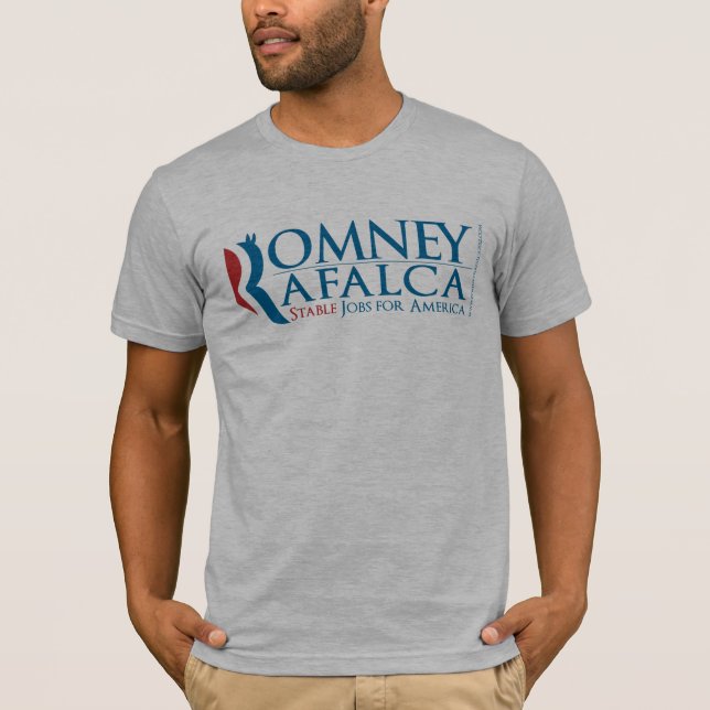 Camiseta T-shirt 2012 cinzento de Romney Rafalca da urze (Frente)