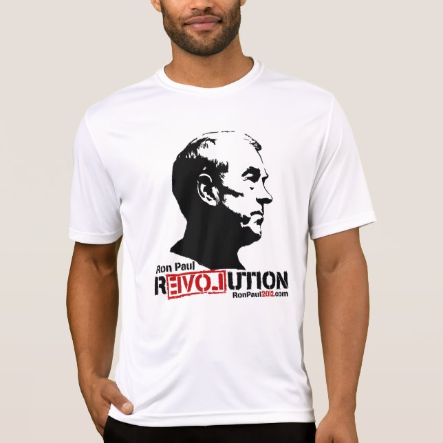 Camiseta T-shirt 2012 da revolução de Ron Paul (Frente)