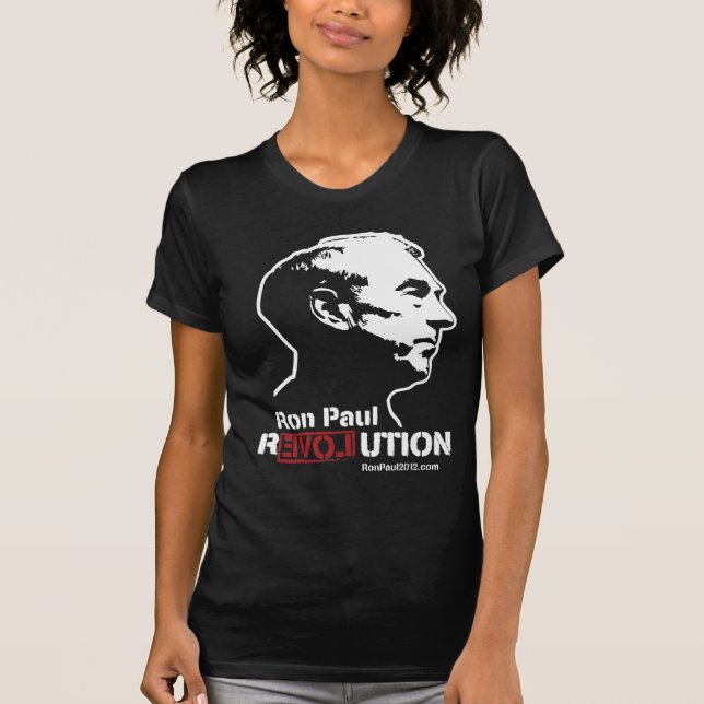 Camiseta T-shirt 2012 da revolução de Ron Paul (Frente)