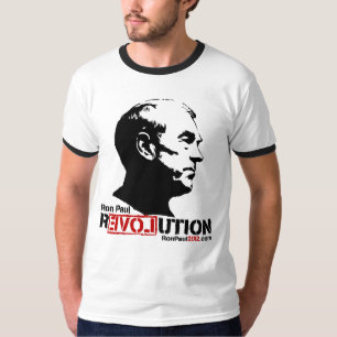 Camiseta T-shirt 2012 da revolução de Ron Paul