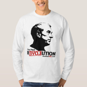 Camiseta T-shirt 2012 da revolução de Ron Paul