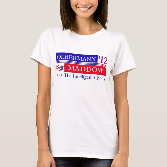 Camiseta T-shirt 2012 de Olbermann Maddow (Frente)