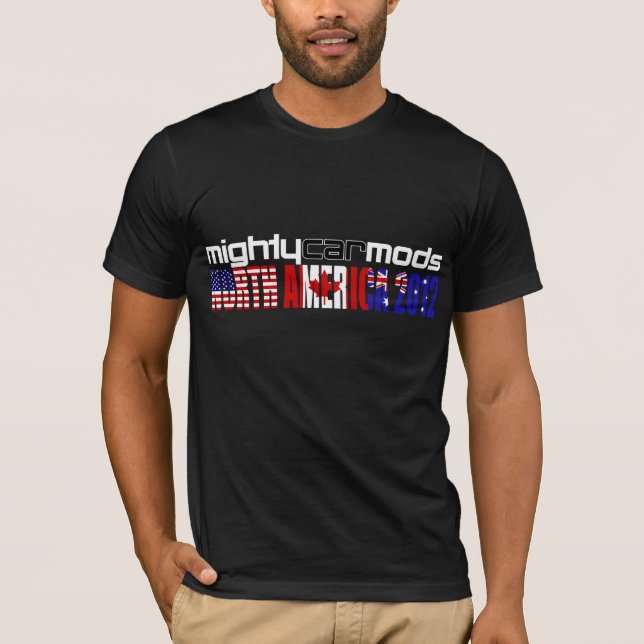 Camiseta T-shirt 2012 poderoso de Mods N.A. Encontro do (Frente)