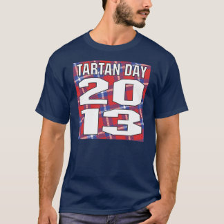 Camiseta T-shirt 2013 do dia do Tartan