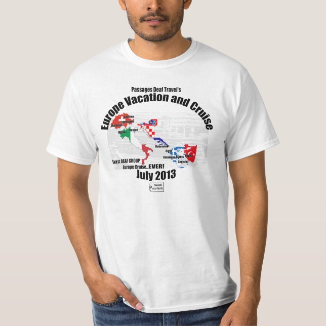 Camiseta T-shirt 2013 - homens das férias da Europa de PDT (Frente)