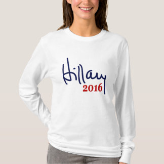 Camiseta T-shirt 2016 da assinatura de Hillary