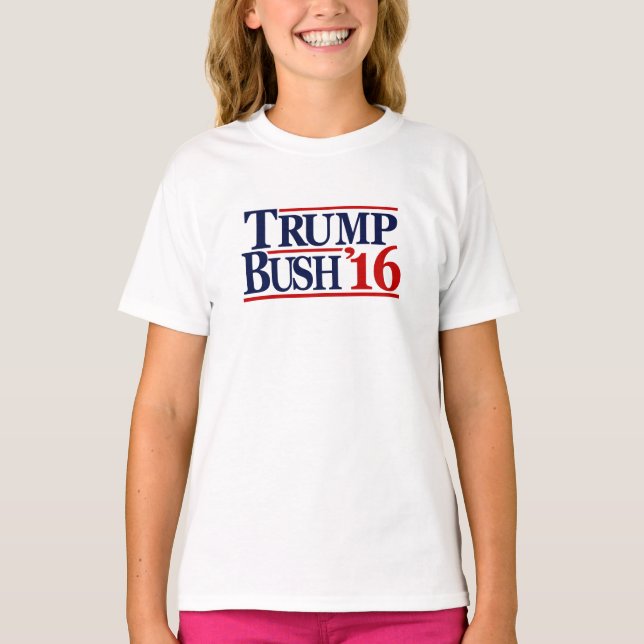 Camiseta T-shirt 2016 de Bush do trunfo (Frente)