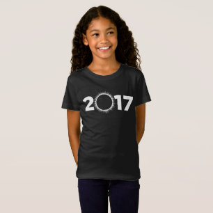 Camiseta T-shirt 2017 americano do eclipse total da menina