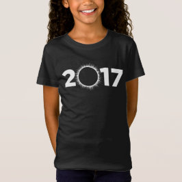 Camiseta T-shirt 2017 americano do eclipse total da menina