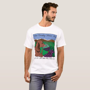 Camiseta T-shirt 2018 do Fest do Wiener da região vinícol