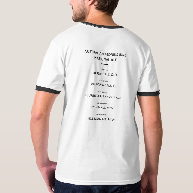 Camiseta T-shirt 2019 da CERVEJA INGLESA dos homens (Verso)
