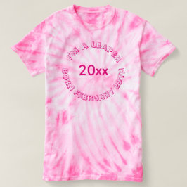 Camiseta T-shirt - 29 de fevereiro para as mulheres