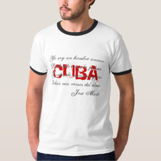 Camiseta T-shirt 3 da poesia de Cuba Jose Marti