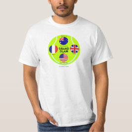 Camiseta T-shirt 3 do grand slam do tênis