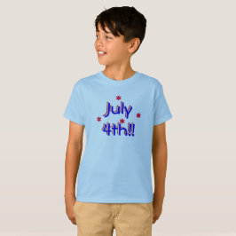 Camiseta t-shirt - 4 de julho (crianças)