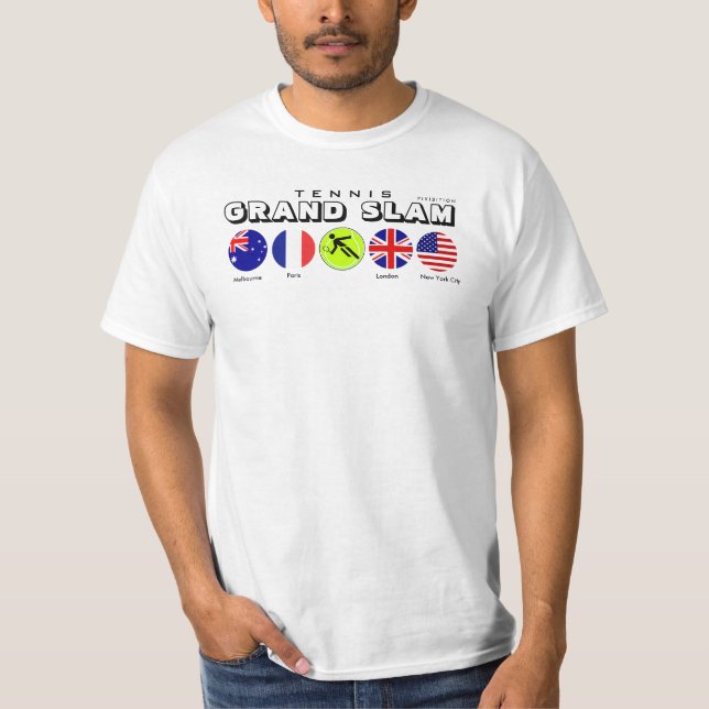 Camiseta T-shirt 4 do grand slam do tênis (Frente)