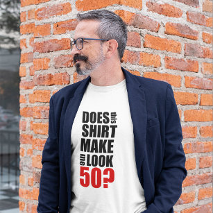 Camiseta T-Shirt 50º aniversário engraçado