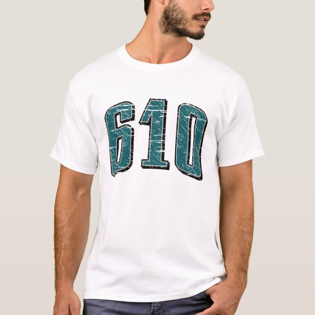 Camiseta (t-shirt 610 do código de área) (Frente)