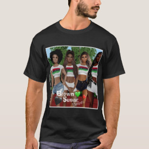 Camiseta T-Shirt 7, Bebês de Açúcar Castanho