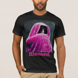 Camiseta T-Shirt Abençoado, Coluna Rosa Quente